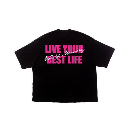 CAMISETA ROSA LIVE YOUR BEST LIFE
