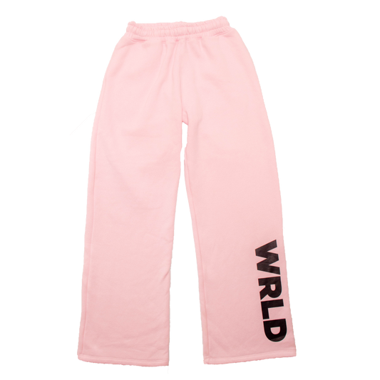 CALÇA MOLETOM ROSA WRLD