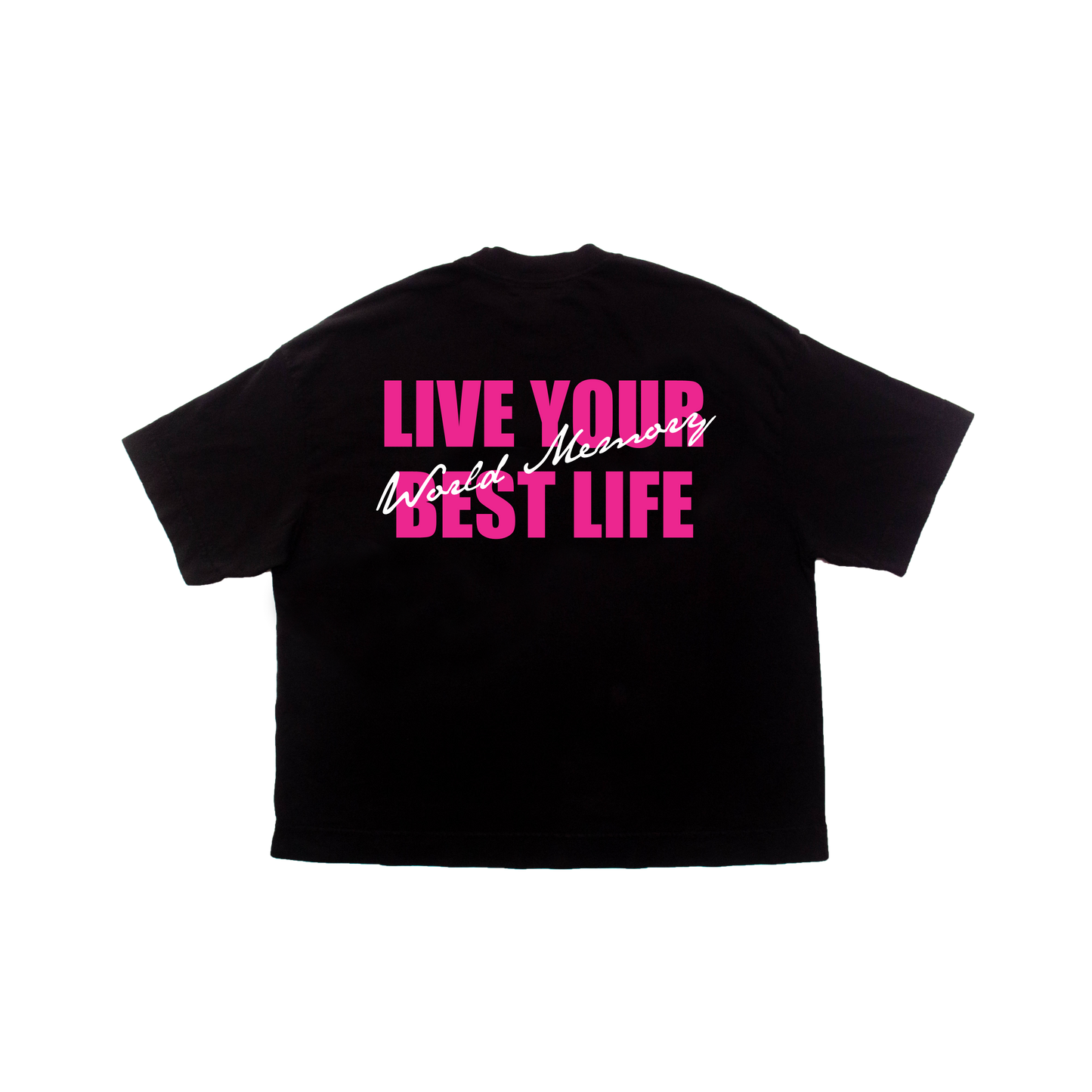 CAMISETA ROSA LIVE YOUR BEST LIFE