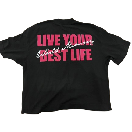 CAMISETA ROSA LIVE YOUR BEST LIFE